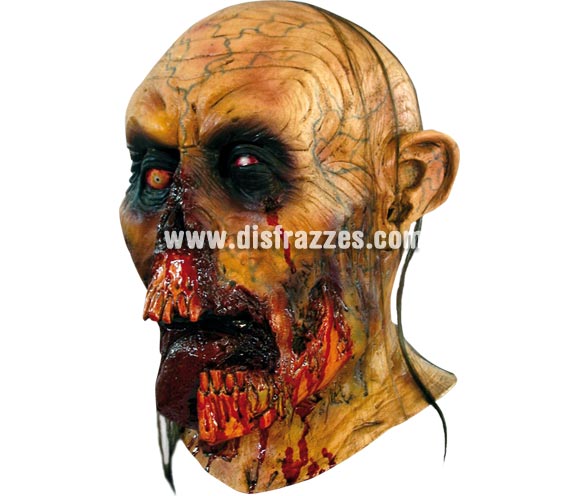 Máscara de Zombie Tongue para Halloween. Máscara de cabeza entera. Alta calidad. Fabricada en látex artesanalmente por una empresa que realiza efectos especiales para Hollywood. Máscara o Careta de Halloween ideal para ir de Fiesta la Noche de las Brujas a Pubs, Discotecas, Casas particulares o Restaurantes y ayudar a crear un ambiente terrorífico y tenebroso en la Fiesta de Halloween. ¡¡Compra tu careta o tu máscara para Halloween en nuestra tienda de disfraces, será divertido!!