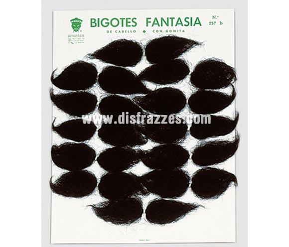 Bigote de cabello con gomita. Precio por unidad, se venden por separado. Perfectos para disfraces de Mejicanos, también de Guardia Civil.