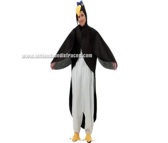 Disfraz de Pingüino Adulto. Disponible en varias tallas. Incluye disfraz completo.
