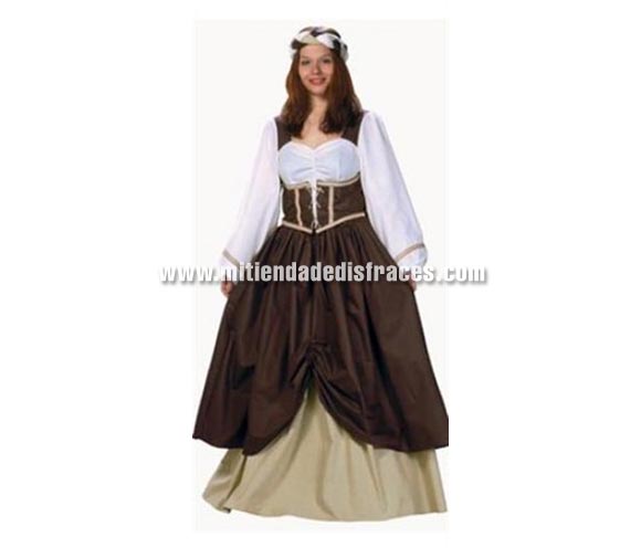 Disfraz de Princesa Medieval Adulta.
Incluye cinta cabeza, blusa con corpiño y falda.