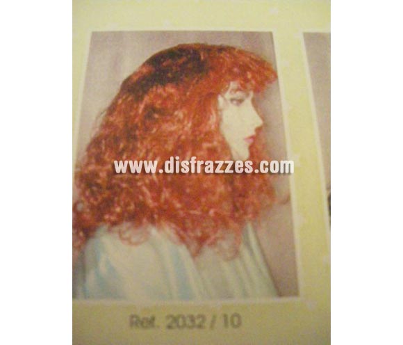 Peluca melena larga rizada. Varios colores. Muy buena calidad. Fabricada en España. Talla universal. La imagen no es buena pero te aseguramos que  el artículo es de muy buena calidad.