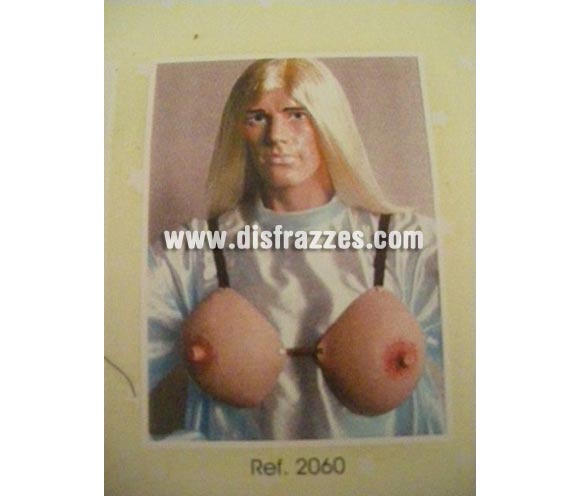Pechos super grandes de goma. Muy buena calidad. Fabricada en España. Talla universal. Tetas de goma para reirse un rato. La imagen no es buena pero te aseguramos que el artículo es de muy buena calidad.