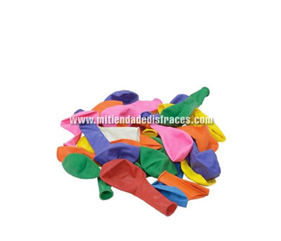 Bolsa de 100 globos. Varios colores 