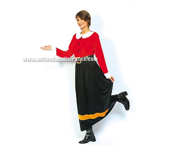 Disfraz de Mujer de Marinero Adulta Económico. Talla única 40/44. Incluye camisa, falda y cinturón. Disfraz de Olivia para mujer.
