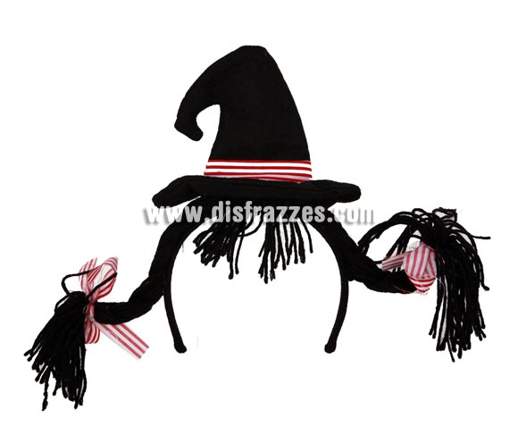 Diadema con trenzas y sombrero negro barata. Talla estándar. Ideal como complemento de tu disfraz de Halloween para ir de Fiesta a Pub's, Discotecas, Casas particulares o Restaurantes y ayudar a crear un ambiente terrorífico y tenebroso en la Fiesta de Halloween.
¡¡Compra los complementos de tu disfraz para Halloween en nuestra tienda de disfraces, será divertido!!
