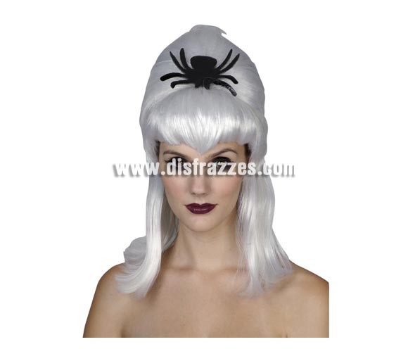 Peluca Plateada con Araña negra mujer adulta para Halloween. Talla única. Ideal como complemento de tu disfraz de Halloween para ir de Fiesta a Pubs, Discotecas, Casas particulares o Restaurantes y ayudar a crear un ambiente terrorífico y tenebroso en la Fiesta de Halloween.
¡¡Compra los complementos de tu disfraz para Halloween en nuestra tienda de disfraces, será divertido!!
