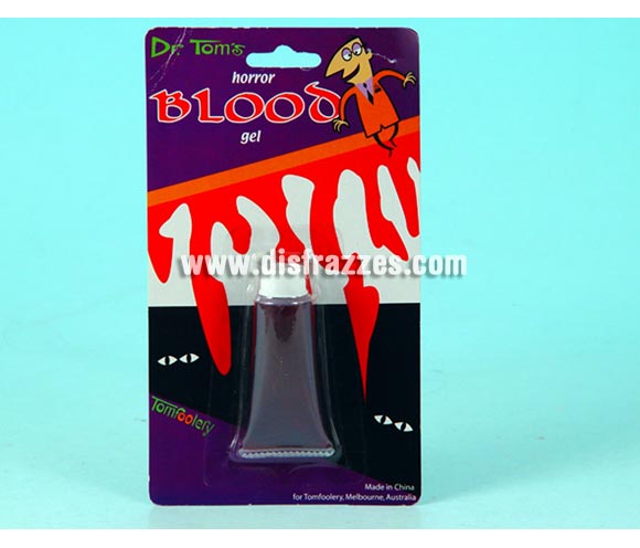 Tubo con Gel Sangre 10,5x18 cm. para Halloween. Ideal como complemento de tu disfraz de Halloween para ir de Fiesta a Pub's, Discotecas, Casas particulares o Restaurantes y ayudar a crear un ambiente terrorífico y tenebroso en la Fiesta de Halloween.
¡¡Compra los complementos de tu disfraz para Halloween en nuestra tienda de disfraces, será divertido!!
