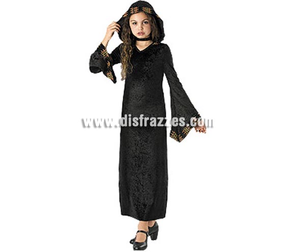 Disfraz de Reina Vampiresa infantil para Halloween. Talla de 5 a 7 años. Incluye vestido de terciopelo con capucha. De la película THE COVENANT SAGA que se estrenará éste año la misma noche de Halloween. Éste disfraz de Halloween es ideal para celebrar la Fiesta de la Noche de las Brujas cada vez más arraigada en nuestro País en Pub's, Discotecas, Casas particulares,  Restaurantes o Colegios y ayudar a crear un ambiente terrorífico y tenebroso indispensable para la Noche de Halloween la cual se celebra la víspera de Todos los Santos.
¡¡Compra tu disfraz para Halloween en nuestra tienda de disfraces, será divertido!!
