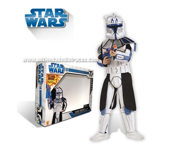 Disfraz de Clone Rex Trooper lujo. Disponible en varias tallas.Disfraz con licencia Star Wars. Incluye traje completo con armadura y máscara. Ideal para pedir a Papa Noel o a los Reyes Magos.