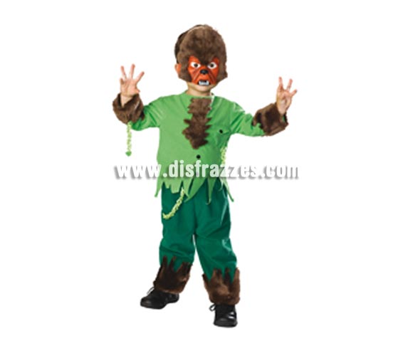 Disfraz de Hombre lobo bebé para Halloween. Talla de 1 a 2 años. Incluye camisa, pantalones y máscara. Éste disfraz de Halloween es ideal para celebrar la Fiesta de la Noche de las Brujas en Pubs, Discotecas, Casas particulares,  Restaurantes o Colegios y ayudar a crear un ambiente terrorífico y tenebroso indispensable para la Noche de Halloween la cual se celebra la víspera de Todos los Santos.
¡¡Compra tu disfraz para Halloween en nuestra tienda de disfraces, será divertido!!
