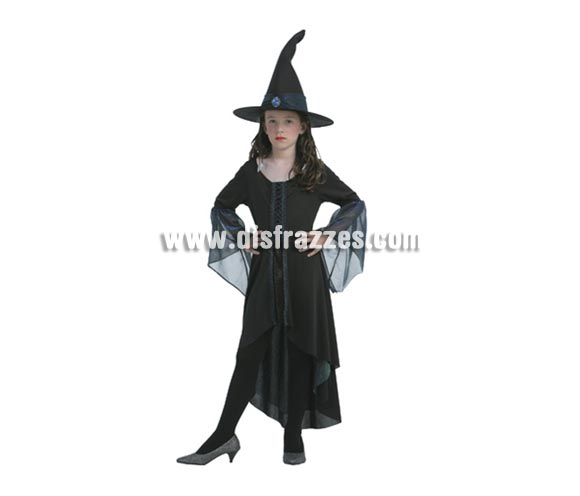 Disfraz de Bruja Brillante infantil para Halloween barato. Talla de 5 a 6 años. Incluye vestido y sombrero. Éste disfraz de Halloween es ideal para celebrar la Fiesta de la Noche de las Brujas cada vez más arraigada en nuestro País en Pub's, Discotecas, Casas particulares,  Restaurantes o Colegios y ayudar a crear un ambiente terrorífico y tenebroso indispensable para la Noche de Halloween la cual se celebra la víspera de Todos los Santos.
¡¡Compra tu disfraz para Halloween en nuestra tienda de disfraces, será divertido!!

