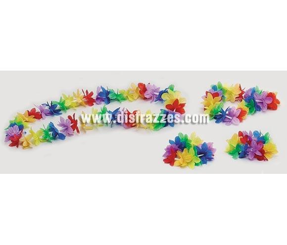 Complemento Hawaiano. Incluye collar, corona y muñequeras.