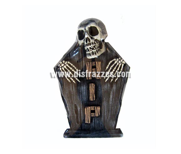Lápida con Calavera y RIP en vertical de 53 cm. para Halloween. Artículo barato muy apropiado para decoración de Halloween en Discotecas, Pub's, Restaurantes, Colegios y Casas particulares y así crear un ambiente terrorífico y tenebroso típico de la Fiesta de Halloween cada vez más seguida por todos.
¡¡Compra la decoración para Halloween en nuestra tienda de disfraces, será divertido!!
