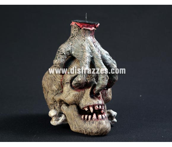 Calavera con mano portavelas de 17x21x25 cm. para Halloween. Artículo muy apropiado para decoración de Halloween en Discotecas, Pub's, Restaurantes, Colegios y Casas particulares y así crear un ambiente terrorífico y tenebroso típico de la Fiesta de Halloween cada vez más seguida por todos.
¡¡Compra la decoración para Halloween en nuestra tienda de disfraces, será divertido!!
