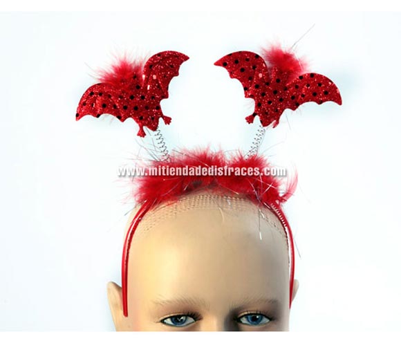 Diadema Marabú Murciélago. Talla única.