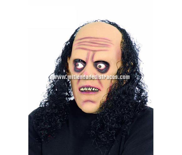 Máscara de Monstruo con Pelo Rizado.