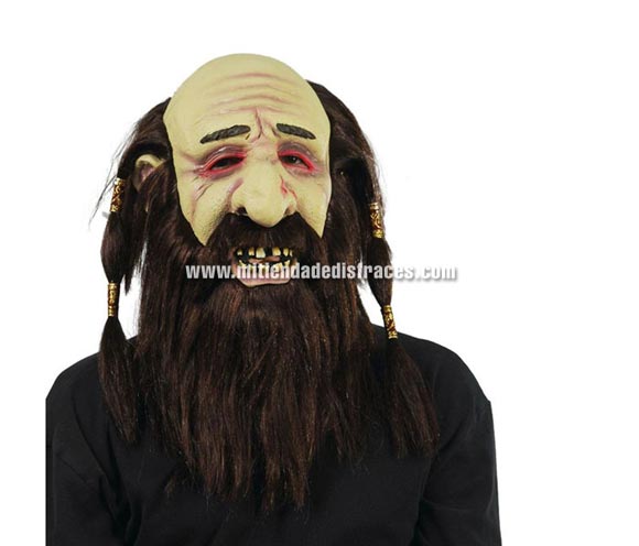 Máscara de bárbaro con pelo.
