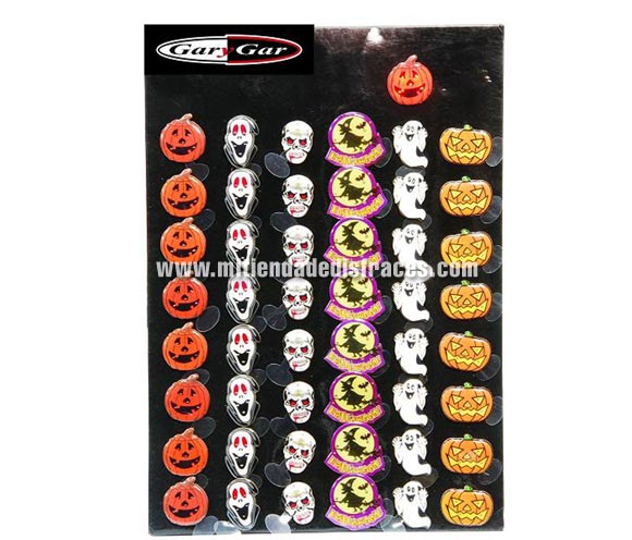 Pin luminoso de Halloween. Hay 6 modelos surtidos. Precio por unidad. Se venden por separado. Cuando hagas el pedido recuerda indicarnos qué modelo quieres.