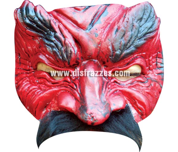 Máscara de Diablo o Demonio de media cara para Halloween. Alta calidad. Fabricada en látex artesanalmente por una empresa que realiza efectos especiales para Hollywood. Máscara o Careta de Halloween ideal para ir de Fiesta la Noche de las Brujas a Pubs, Discotecas, Casas particulares o Restaurantes y ayudar a crear un ambiente terrorífico y tenebroso en la Fiesta de Halloween. ¡¡Compra tu careta o tu máscara para Halloween en nuestra tienda de disfraces, será divertido!!
