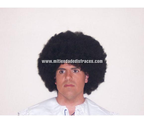 Peluca afro pelo de 16 cm. negra. Muy buena calidad. Fabricada en España. Talla
Universal.