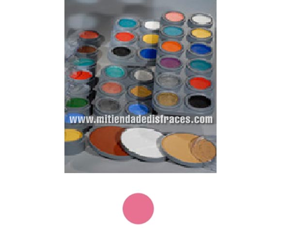Maquillaje al agua (water make-up), de 15 ml. Color rosa. Fácil de usar (como acuarelas), se quita con agua y jabón, antialérgico.
