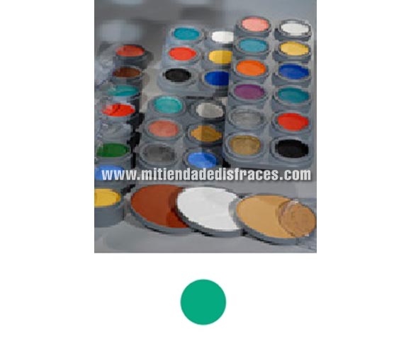Maquillaje al agua (water make-up 402), de 15 ml. Color turquesa.
-Fácil de usar (como acuarelas).
-Se quita con agua y jabón.
-Antialérgico.
