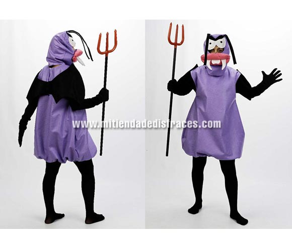 Disfraz de Hormiga Vampira infantil especial Halloween. Disponible en varias tallas. Incluye vestido con alas de murciélago y cabeza completa. Tridente NO incluido, podrás verlo en la sección Complementos de Halloween. Un disfraz muy, muy diferente y divertido para éste Halloween.