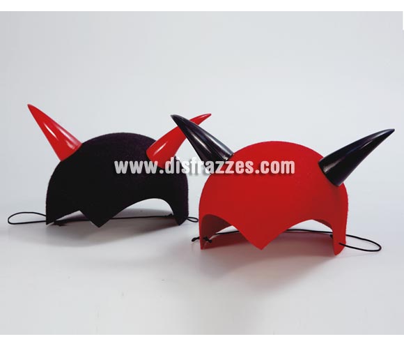 Gorra Diablo con cuernos. Precio por unidad, se venden por separado. Perfecto también para Despedidas de Solteros.