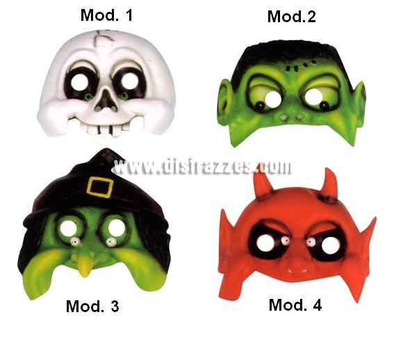 Media máscara horror niños, 4 modelos surtidos. Precio por unidad, se venden por separado. Cuando hagas el pedido, indica qué modelo quieres en observaciones si no, te mandaremos uno de los 4 existentes.