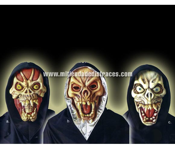 Máscara de Calavera Monstruosa. Capucha NO incluida.