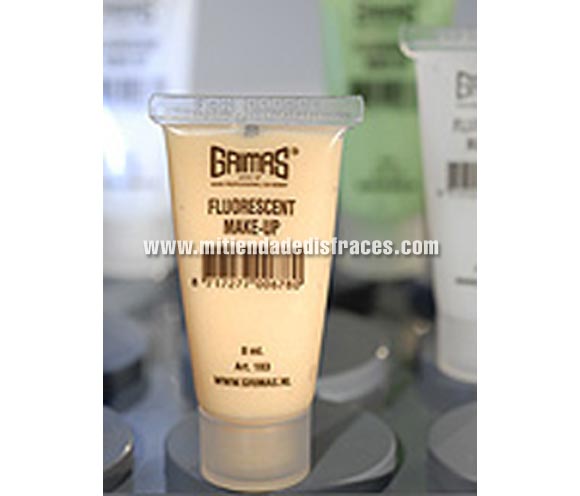 Maquillaje fluorescente,  es una crema que se ilumina en la oscuridad ó en la luz negra. Su propósito es crear efectos en la piel y en el pelo. Fluorescent Make-up está disponible en tubos de 8 ml.

Colores
Las luces UV3 brillan azul en la oscuridad; F01 se convierte amarillo-verde; F02 se convierte en naranja claro y F04 se convierte en amarillo. Los colores F son también fosforescentes; es decir, el color se puede ver en la oscuridad siempre y cuando se haya iluminado bien con anterioridad. 
 
Procedimiento
Fluorescent Make-up se puede aplicar con facilidad encima de otro maquillaje, pero pierde su efecto si se mezcla con otro maquillaje. Aplique el producto directamente desde el tubo, o bien con un pincel.

Desmaquillado
Fluorescent Make-up se puede quitar de la piel con Cleansing Cream (crema limpiadora)  o con agua y jabón (también puede usar champú). Después limpie la piel con Cleansing Lotion (loción limpiadora).