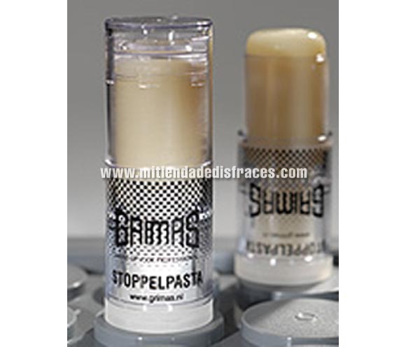 Pegamento en barra para piel es una pasta adhesiva que se puede utilizar para pegar en la piel pedazos de crepé, Polyglitter y Estrellas. Éste producto se puede aplicar encima de cualquier tipo de maquillaje. Ésta pasta está disponible en tubos de 23 ml.

Procedimiento
Pegamento en barra para piel se puede aplicar encima del maquillaje con su tubo o con una brocha para que los productos Polyglitter o Stars se adhieran a la piel. Para crear una barba incipiente de crepé, aplíquelo sobre la zona de la barba y después trabaje con los dedos hasta que la pasta esté uniformemente extendida sobre la piel.

Desmaquillado
Pegamento en barra para piel se puede eliminar con Cleansing Cream (crema limpiadora), Multi Remover o Afschmink. Después, limpie la piel con Cleansing Lotion (locion limpiadora). 