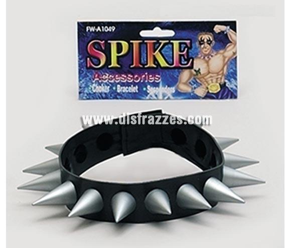Collar Punk. Fabricado en material flexible.