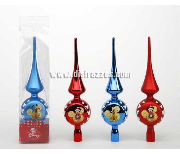 Adorno para punta del árbol 30 cm. Mickey Mouse. Dos modelos surtidos. Ideal para decorar el abeto de Navidad. ¡¡Compra la decoración de Navidad en nuestra tienda de disfraces, será divertido!!