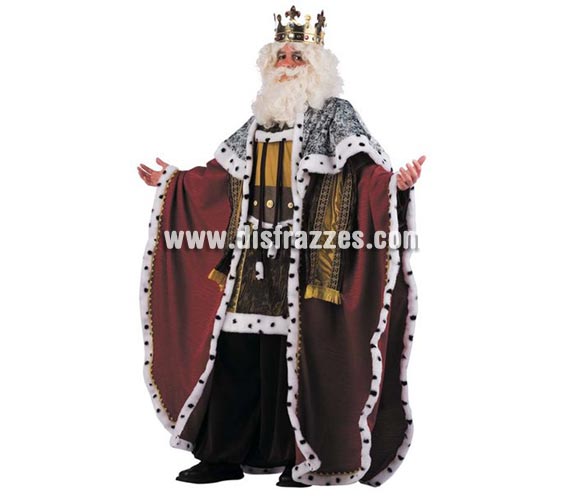 Disfraz de Rey Mago Gaspar extralujo para Navidad. Altísima calidad. Hecho en España. Disponible en varias tallas. Incluye pantalón, capa, cinturón, casaca, corona, peluca y barba. Traje de Rey Mago Gaspar para Cabalbatas de Ayuntamientos. Éste disfraz de Navidad es ideal para la época Navideña en la que los niños hacen teatros de Belenes e interpretan canciones tradicionales en los Colegios y se comienzan a preparar las Fiestas en las que Reina la Paz y la Unidad. Disfrazándote con un disfraz para Navidad, o disfrazando a tus hijos con disfraces de Navidad, ayudas a crear ese ambiente mágico en el que los peques se sienten protagonistas y sienten el auténtico Espíritu Navideño que entre todos debemos crear.
¡¡Compra tu disfraz para Navidad en nuestra tienda de disfraces, será divertido!!

