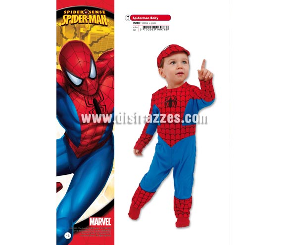 Disfraz de Spiderman Baby para Carnaval. Talla de 1 año. Incluye disfraz y gorro.  Presentación en percha y bolsa. Disfraz con licencia MARVEL perfecto como regalo.
Éste traje es perfecto para Carnaval y como regalo en Navidad, en Reyes Magos, para un Cumpleaños o en cualquier ocasión del año. Con éste disfraz harás un regalo diferente y que seguro que a los peques les encantará y hará que desarrollen su imaginación y que jueguen haciendo valer su fantasía. 
¡¡Compra tu disfraz para Carnaval o para regalar en Navidad o en Reyes Magos en nuestra tienda de disfraces, será divertido y quedarás muy bien!!
