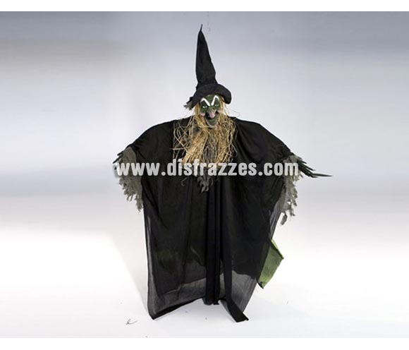 Bruja colgante con traje verde de 90 cm. para Halloween. Artículo muy apropiado para decoración de Halloween en Discotecas, Pub's, Restaurantes, Colegios y Casas particulares y así crear un ambiente terrorífico y tenebroso típico de la Fiesta de Halloween cada vez más seguida por todos.
¡¡Compra la decoración para Halloween en nuestra tienda de disfraces, será divertido!!
