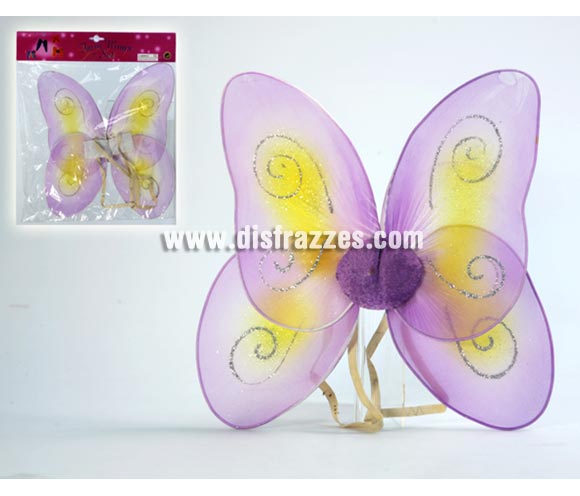 Alas de mariposa de color lila de 39x33 cm. para Carnavales. Ideal como complemento de tu disfraz para Carnaval para ir de Fiesta a Pubs, Discotecas, Casas particulares, Restaurantes o Colegios y ayudar a crear un ambiente Carnavalesco y Festivo propio de la Fiesta de Carnavales.
¡¡Compra el complemento para tu disfraz de Carnaval en nuestra tienda de disfraces, será divertido!!
