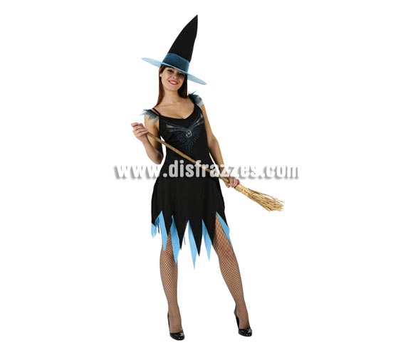 Disfraz de Bruja Sexy adulta para Halloween barato. Talla estándar 38/42. Escoba NO incluida, podrás verla en la sección Complementos de Halloween. Éste disfraz de Halloween es ideal para celebrar la Fiesta de la Noche de las Brujas en Pub's, Discotecas, Casas particulares,  Restaurantes o Colegios y ayudar a crear un ambiente terrorífico y tenebroso indispensable para la Noche de Halloween la cual se celebra la víspera de Todos los Santos.
¡¡Compra tu disfraz para Halloween en nuestra tienda de disfraces, será divertido!!
