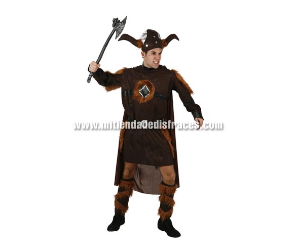Disfraz de Vikingo adulto. Talla única 52/54. Hacha NO incluida.