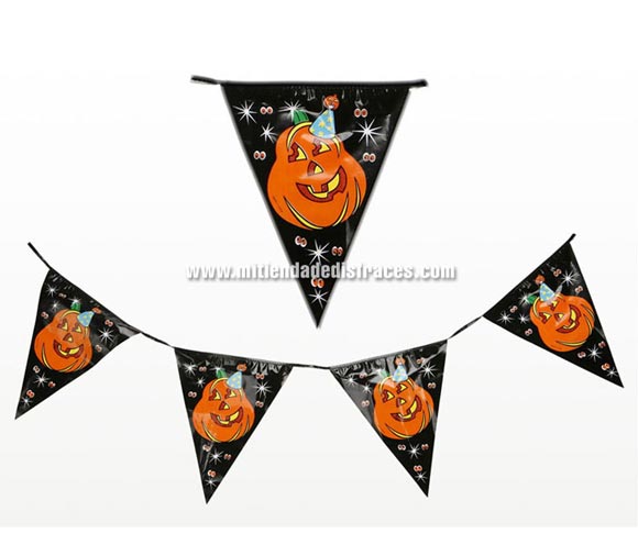 Banderillas Calabaza Halloween 3.6 mts.