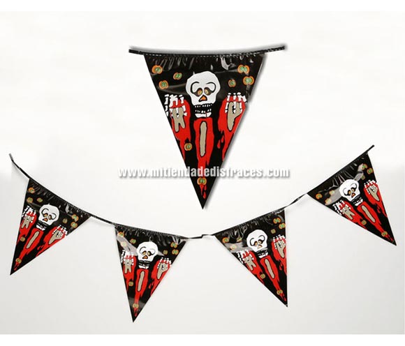 Banderillas Fantasma Halloween 3.6 mts.