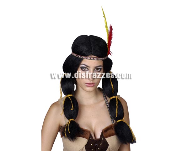 Peluca India adulta con coletas. Ideal como complemento de tu disfraz para Carnaval para ir de Fiesta a Pubs, Discotecas, Casas particulares, Restaurantes o Colegios y ayudar a crear un ambiente Carnavalesco y Festivo propio de la Fiesta de Carnavales.
¡¡Compra el complemento para tu disfraz de Carnaval en nuestra tienda de disfraces, será divertido!!
