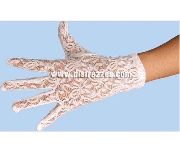 Guante de encaje blanco para adulto de 24 cms. de largo. Ideal como complemento de tu disfraz para Carnaval para ir de Fiesta a Pub's, Discotecas, Casas particulares, Restaurantes o Colegios y ayudar a crear un ambiente Carnavalesco y Festivo propio de la Fiesta de Carnavales.
¡¡Compra tu complemento para el disfraz de Carnaval en nuestra tienda de disfraces, será divertido!!