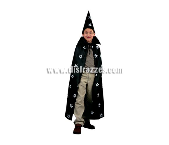 Sombrero y Capa de Mago de 95 cm. de largo para Halloween. Ideal como complemento de tu disfraz de Halloween para ir de Fiesta a Pub's, Discotecas, Casas particulares o Restaurantes y ayudar a crear un ambiente terrorífico y tenebroso en la Fiesta de Halloween.
¡¡Compra los complementos de tu disfraz para Halloween en nuestra tienda de disfraces, será divertido!!