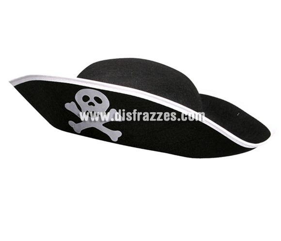 Sombrero de Pirata infantil de fieltro negro para Carnaval. Ideal como complemento de tu disfraz para Carnaval para ir de Fiesta a Pubs, Discotecas, Casas particulares, Restaurantes o Colegios y ayudar a crear un ambiente Carnavalesco y Festivo propio de la Fiesta de Carnavales.
¡¡Compra el complemento para tu disfraz de Carnaval en nuestra tienda de disfraces, será divertido!!
