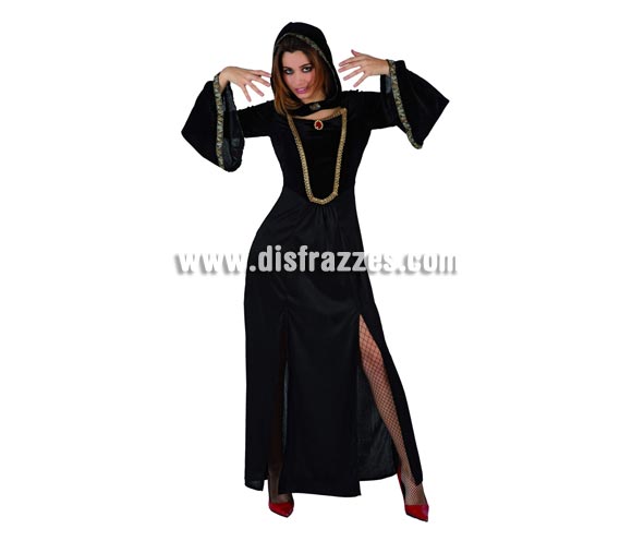 Disfraz de Dama Oscura adulta para Halloween. Talla Universal M-L = 38/42.