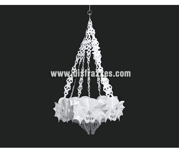 Colgante de techo decorativo de PVC Calaveras blanco para Halloween 60x40cm. Artículo muy apropiado para decoración de Halloween en Discotecas, Pubs, Restaurantes, Colegios y Casas particulares y así crear un ambiente terrorífico y tenebroso típico de la Fiesta de Halloween cada vez más seguida por todos.
¡¡Compra la decoración para Halloween en nuestra tienda de disfraces, será divertido!!
