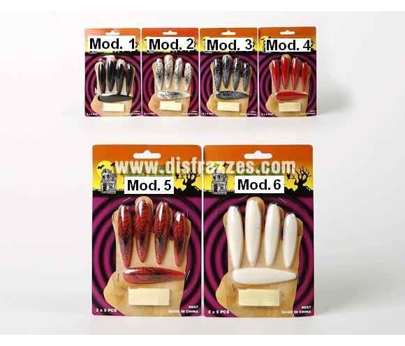Uñas postizas ultra largas para Halloween. Set de 10 uñas (para las 2 manos). Seis modelos surtidos, elige el que más te guste. Ideal como complemento de tu disfraz de Halloween para ir de Fiesta a Pubs, Discotecas, Casas particulares o Restaurantes y ayudar a crear un ambiente terrorífico y tenebroso en la Fiesta de Halloween.
¡¡Compra los complementos de tu disfraz para Halloween en nuestra tienda de disfraces, será divertido!!
