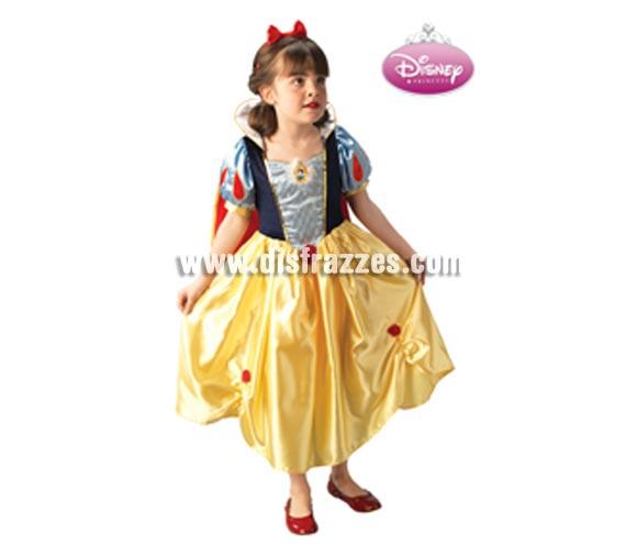 Disfraz de Blancanieves PLATINUM infantil para Carnaval. Talla de 3 a 4 años. Incluye vestido, diadema y capa. Disfraz con licencia Disney perfecto como regalo. Éste disfraz es ideal para Carnaval y para regalar en Navidad, en Reyes Magos, para un Cumpleaños o en cualquier ocasión del año. Con éste disfraz harás un regalo diferente y que seguro que a los peques les encantará y hará que desarrollen su imaginación y que jueguen haciendo valer su fantasía. 
¡¡Compra tu disfraz para Carnaval o para regalar en Navidad o en Reyes Magos en nuestra tienda de disfraces, será divertido!!
